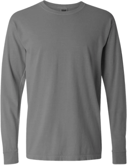 Comfort Colors Adult Long Sleeve Tee, Style 6014 (XX-Large, Granite)