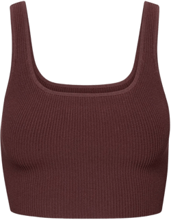SCULPT KNIT SQUARENECK CROPPED TANK