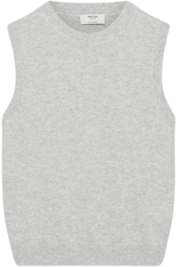 BARE CASHMERE CREW SWEATER VEST