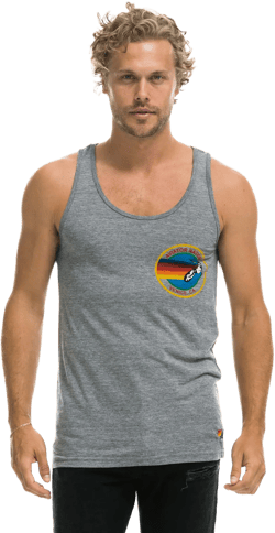 MEN'S AVIATOR NATION TANK - HEATHER GREY
