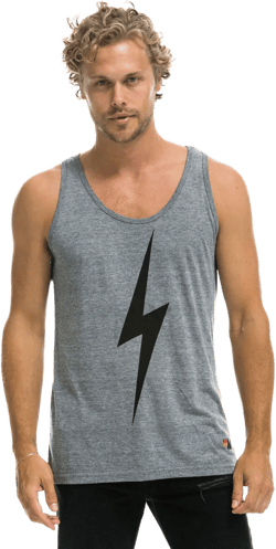 MEN'S BOLT  TANK - HEATHER GREY