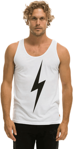 MEN'S BOLT TANK - WHITE
