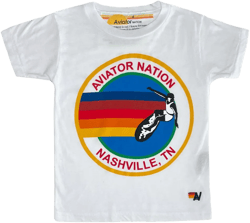 KID'S AVIATOR NATION NASHVILLE TEE - WHITE