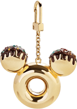 Disney Mickey Mouse Chocolate Donut Bag Charm - Disney Chocolate Donut Bag Charm
