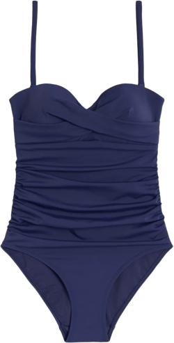 Andros Twist Front Swimsuit-Navy