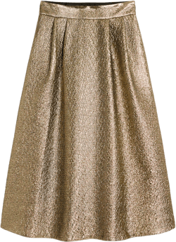 Angelica Jacquard Skirt-Gold