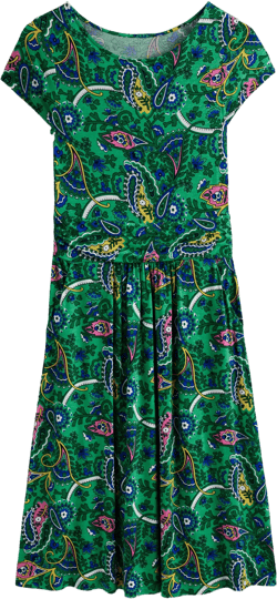 Amelie Jersey Dress-Ming Green, Fantastical