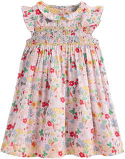 Adeline Smocked Dress-Lilac Spring Meadow
