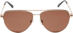 AUGUST - GOLD + BROWN SUNGLASSES