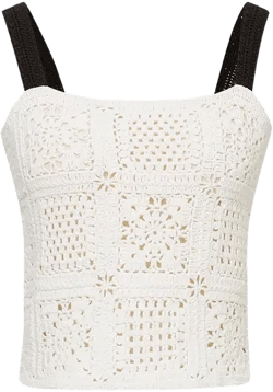 Rayna Handcrafted Crochet Strap Top in Cotton