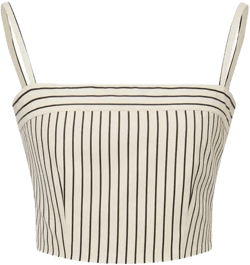 Ohio Cropped Tank Top in Cotton Poplin