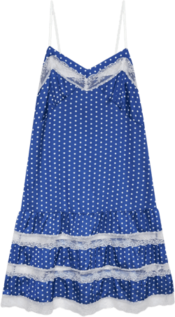 Tennessee Satin Midi Dress - Sailor Dot