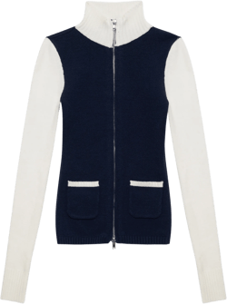 Carter Zip Up Knit Sweater - Starlight