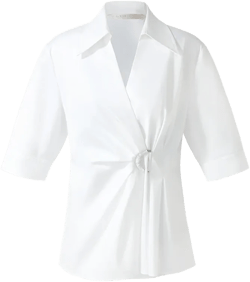 Cotton Women Wrap Shirt
