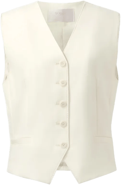 Worsted Wool Single-Breasted Women Vest
