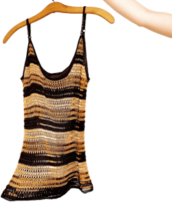 Heavily Beaded Crochet Tank