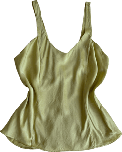 100% silk green tea tank (L/XL)