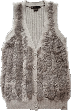 Armani Rabbit Fur Sweater Vest (XS)