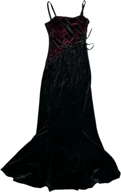 Italian Vintage velvet goth dress (XS/S)