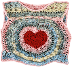My Valentine Crochet Crop Top (XS/S)