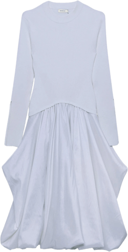 Kenlie Taffeta Knit Midi Dress
