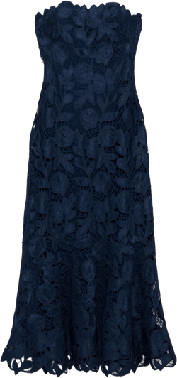 Valletta Strapless Embroidered Dress