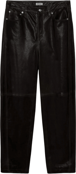 Waldon Leather Curved Leg Pant