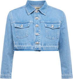 Genevie Cropped Denim Jacket