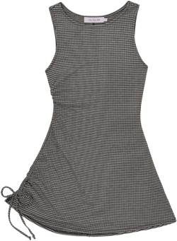 Cher Dress - Caviar Gingham
