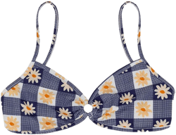 Banks Top - Navy Daisy Gingham