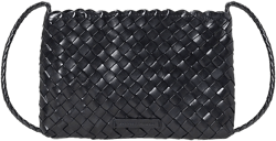 Marison Black Woven Crossbody