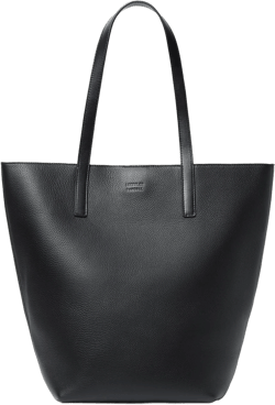 Walker Black Pebbled Leather Tote
