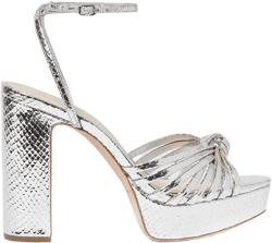 Rivka Silver Knot Platform Sandal