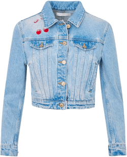 Bardot Cherry Denim Jacket