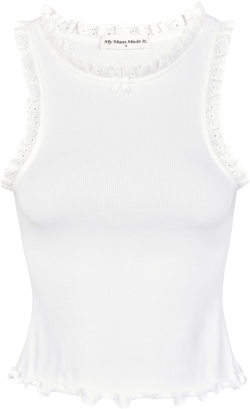 Lace Tank - White