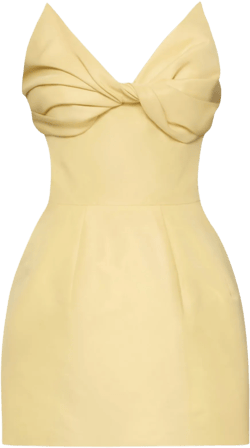 Bow-Detailed Faille Cocktail Dress
