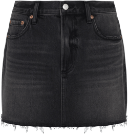 Daisy Low Slung Mini Skirt - Caviar