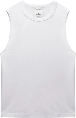 Dual Jersey Slim Sleeveless Shirt
