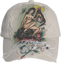 [Sculptor X Ed Hardy] Distressed Cap Raw