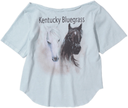 Sheriff Cut Out Tee Misty Blue