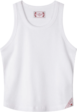The Day Dreamers Rib Tank Top White