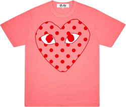 Play - Bright Spotted Heart T-Shirt - (Pink)