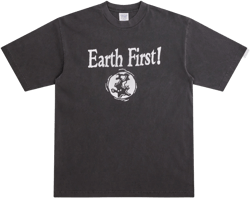 Cactus Store - Men's Earth First! Humans Second T-Shirt - (Black)