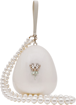 Simone Rocha - Women's Embellished Large Egg Bag - (Pearl)