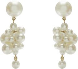 Sophie Bille Brahe - Botticelli Pearl Earrings - (YG)