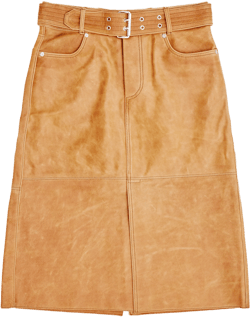 Our Legacy - Women's Workwear Skirt - (Burnt Sugar Leather)