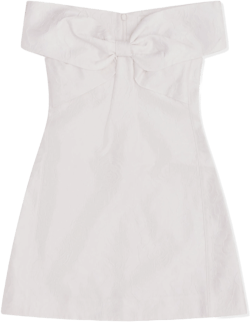 SHUSHU/TONG - Women's Bow Off-Shoulder Dress - (White)