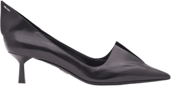 Prada - Women's Brushed Leather Pumps - (Black)