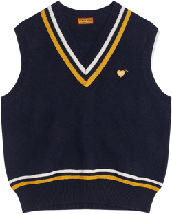 Human Made - Men's Heart Knit Vest - (Navy)