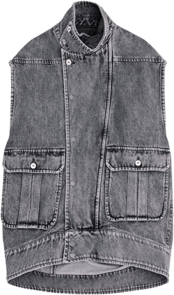 J.W. Anderson - Women's Oversized Sleeveless High Neck - (Grey)
